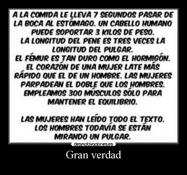 Gran verdad -