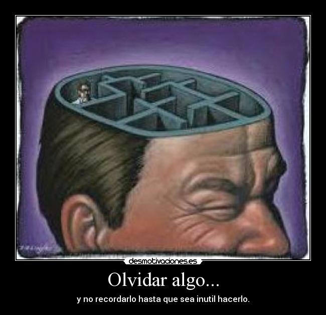 Olvidar algo... - 