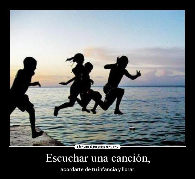 Escuchar una canción, -
