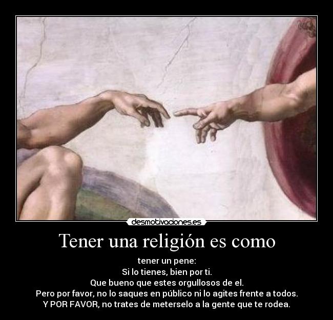 carteles religion religion pene indirecta agitar meter desmotivaciones