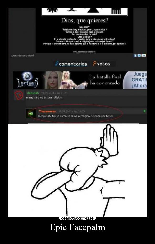 Epic Facepalm -