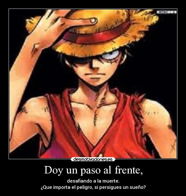 Doy un paso al frente, - 