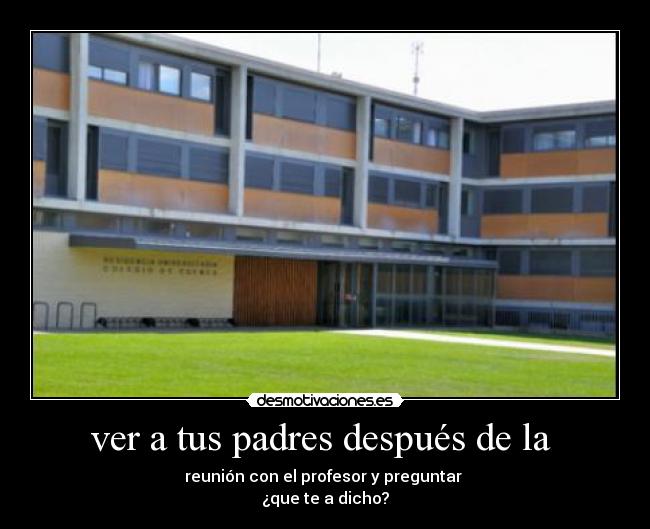 ver a tus padres después de la -