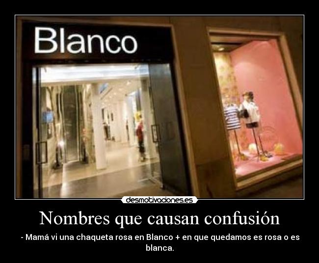 Nombres que causan confusión -