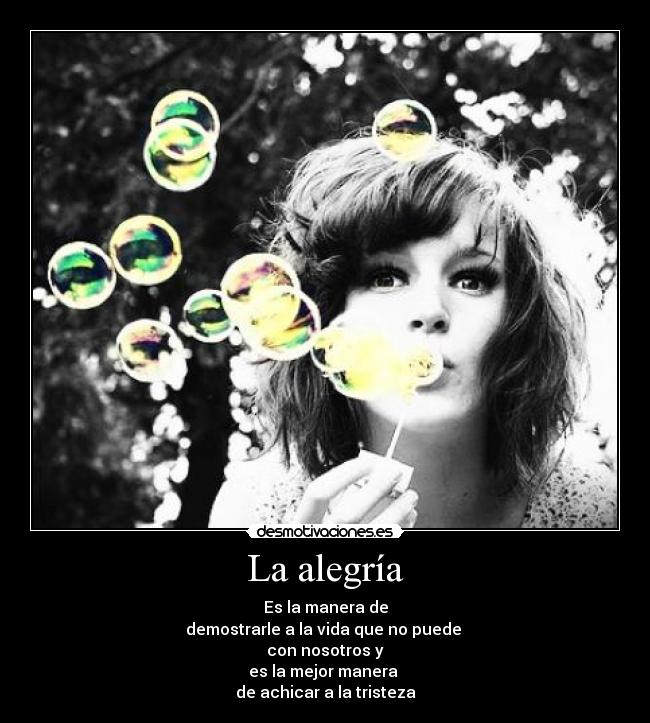 La alegría -