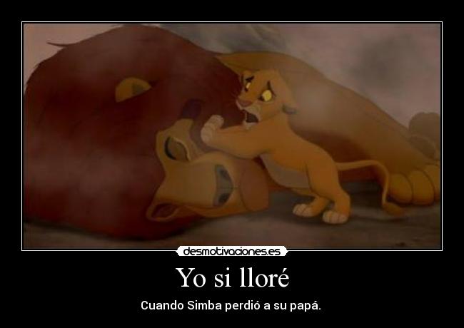 Yo si lloré -