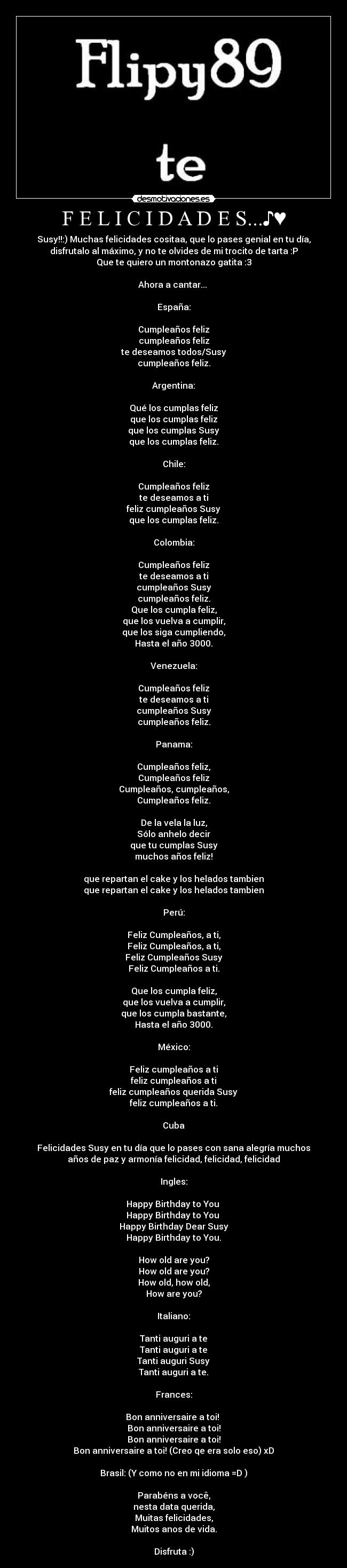 carteles felicidades desmotivaciones