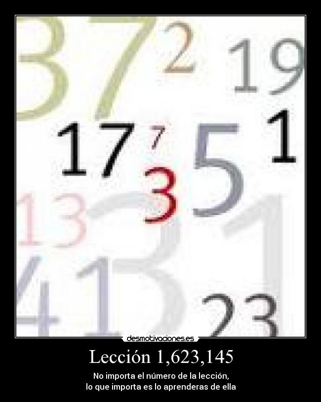 Lección 1,623,145 -
