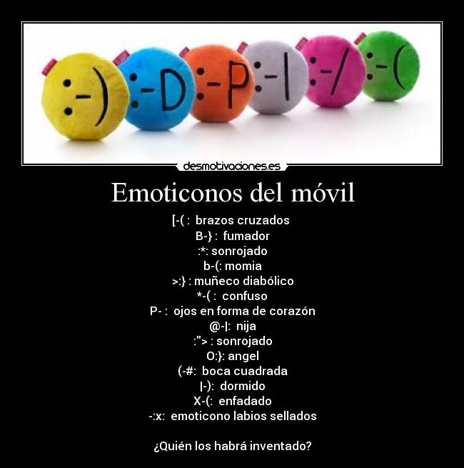 Emoticonos del móvil -