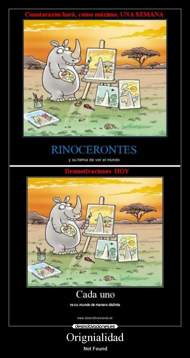 Orignialidad - Not Found