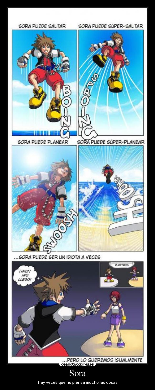 carteles kingdom hearts final-sora desmotivaciones