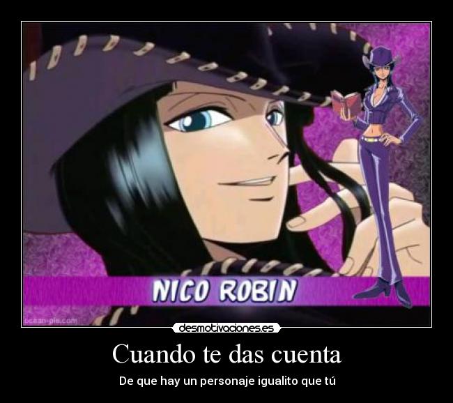 Cuando te das cuenta -