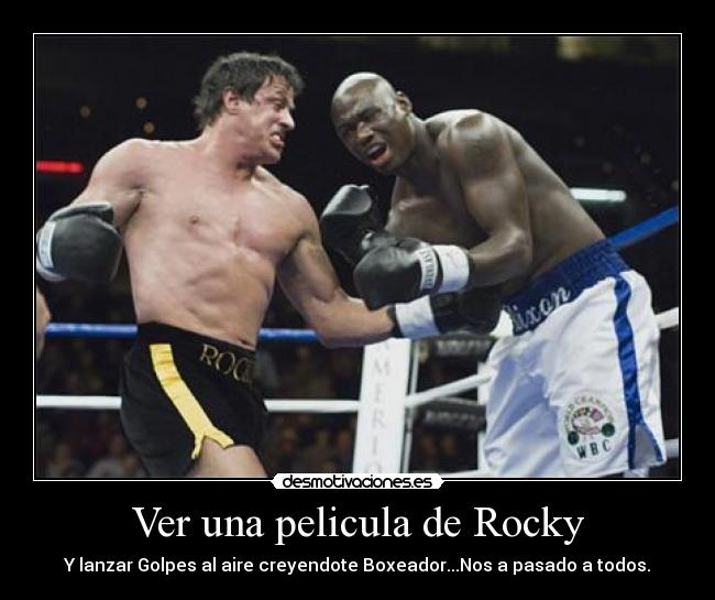 Ver una pelicula de Rocky -