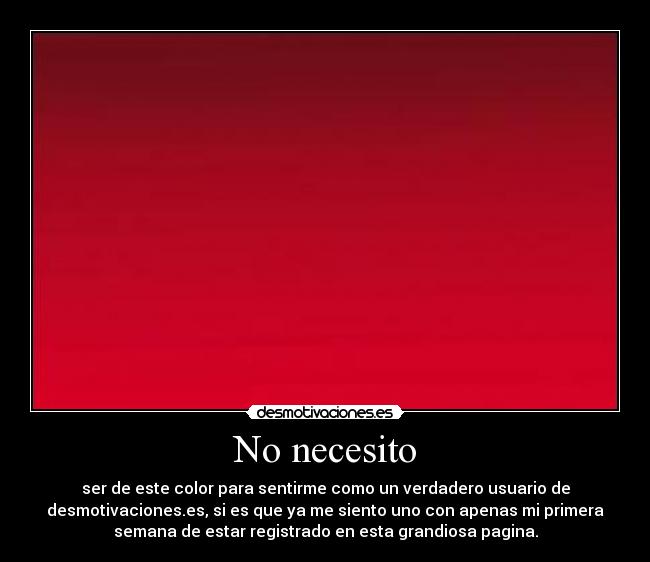 No necesito - 