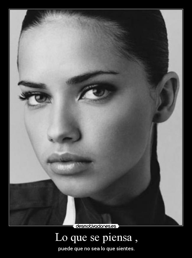 Lo que se piensa , - 