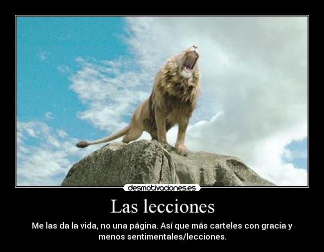 Las lecciones -