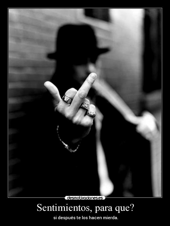 Sentimientos, para que? - 