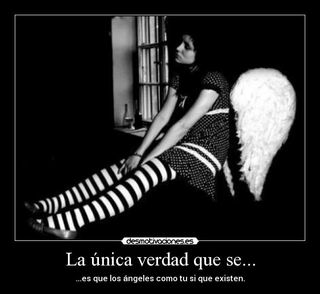 La única verdad que se... -