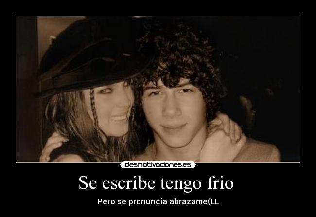 Se escribe tengo frio -