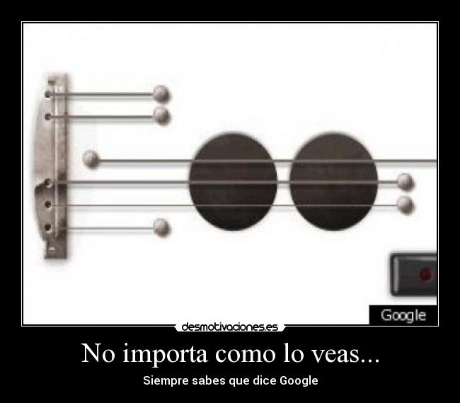 No importa como lo veas... - Siempre sabes que dice Google