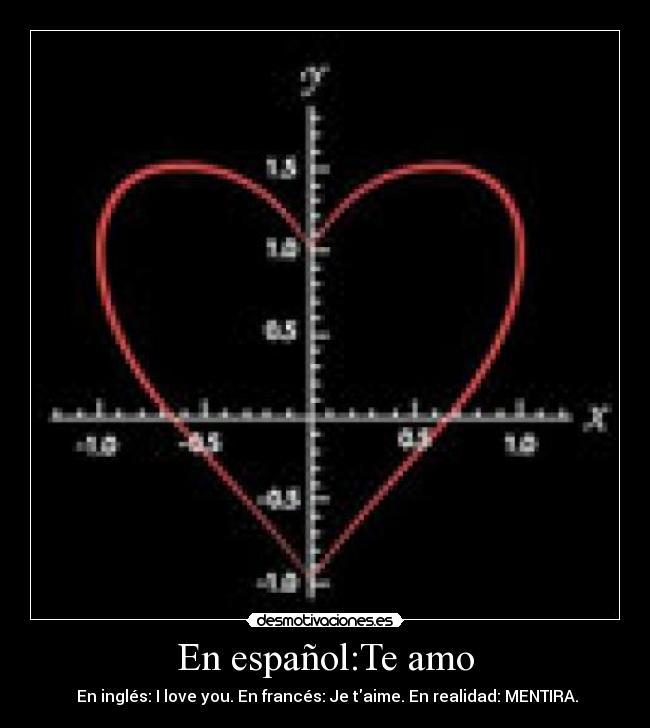 En español:Te amo -