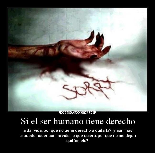 Si el ser humano tiene derecho -