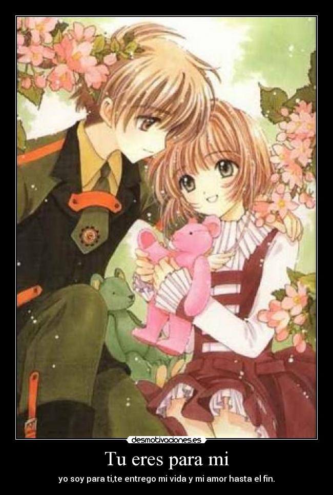 Tu eres para mi - yo soy para ti,te entrego mi vida y mi amor hasta el fin.