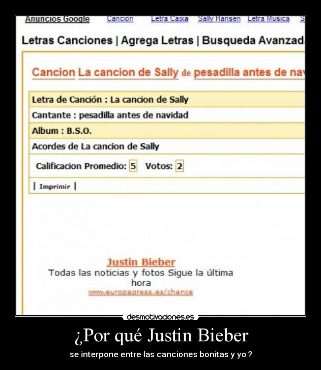 ¿Por qué Justin Bieber -