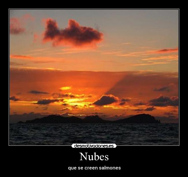 Nubes - que se creen salmones