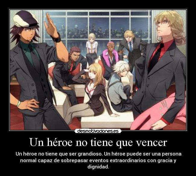 carteles tiger bunny heroe desmotivaciones