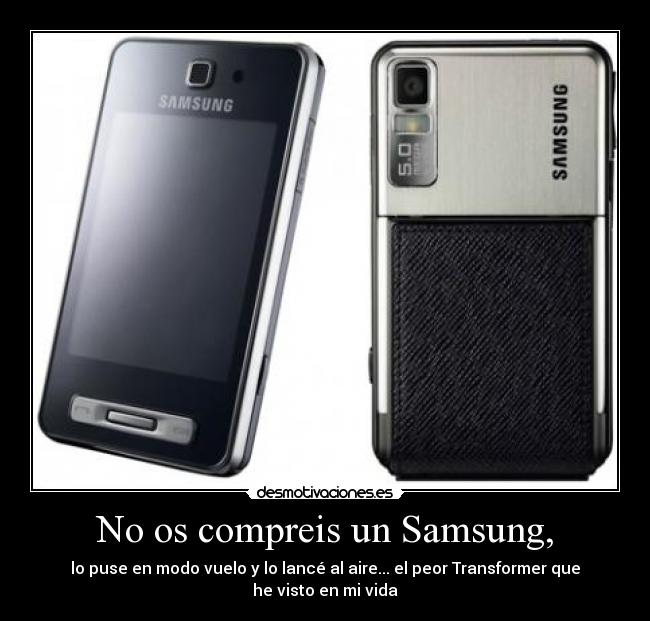 carteles transformers samsung desmotivaciones