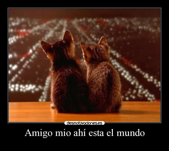 Amigo mio ahí esta el mundo -