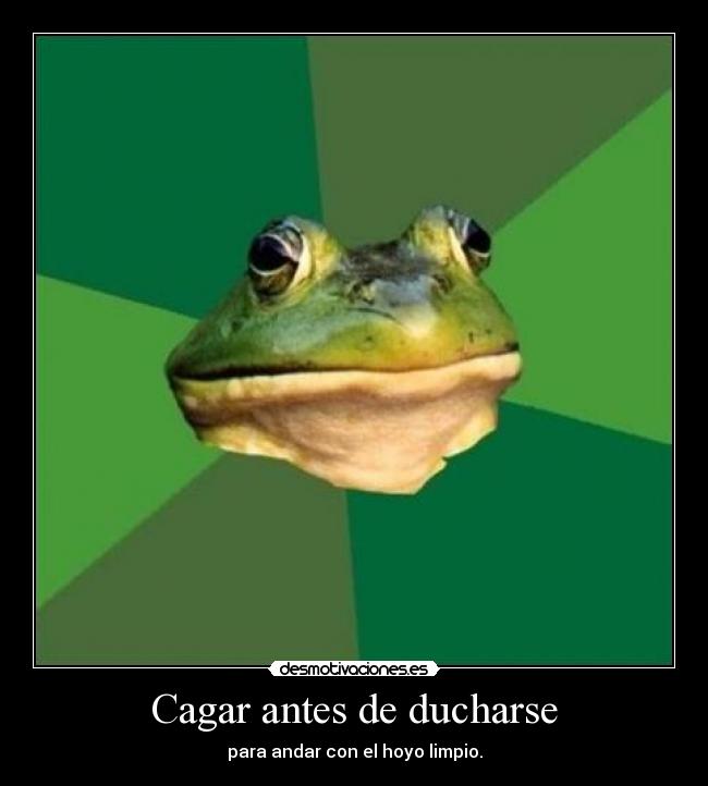 Cagar antes de ducharse - 