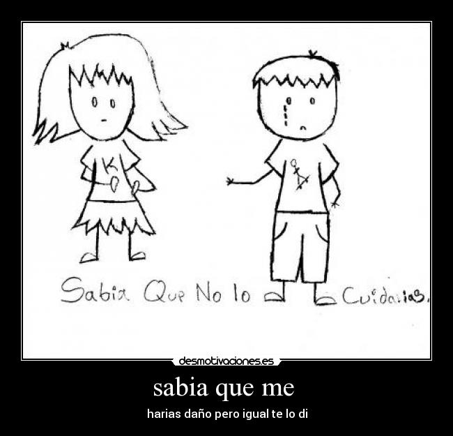sabia que me  - 