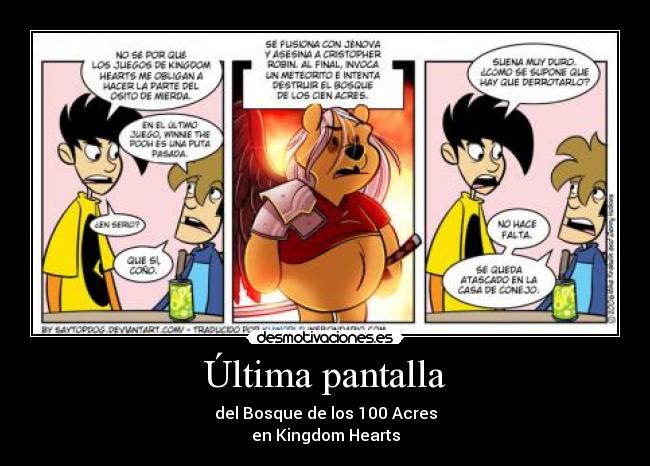 carteles kingdom hearts-bosque los 100 acres desmotivaciones