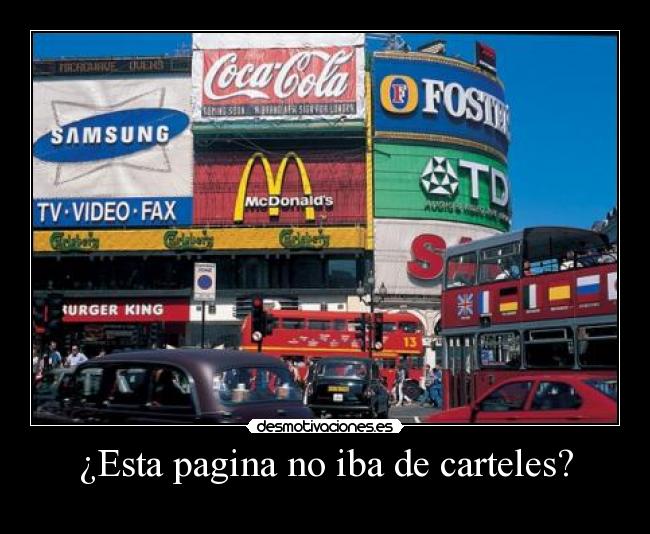 ¿Esta pagina no iba de carteles? - 
