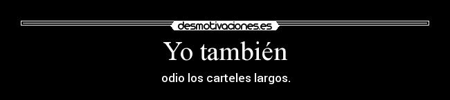 Yo también -