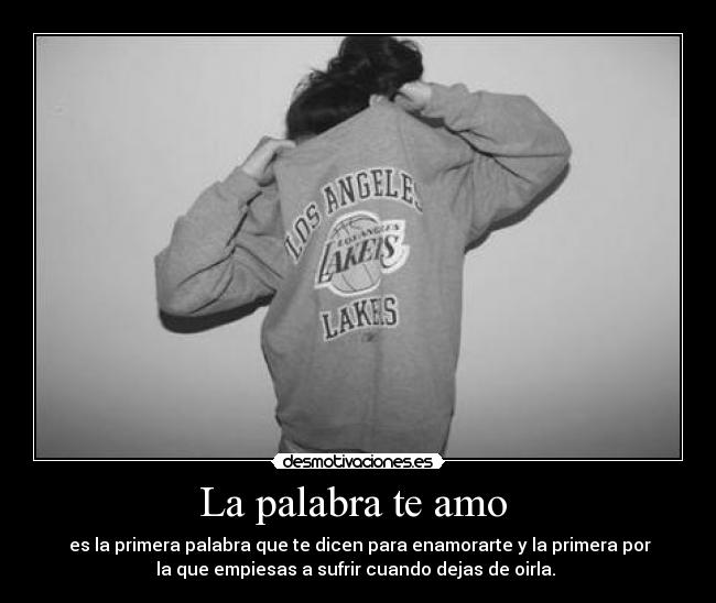 La palabra te amo  - 