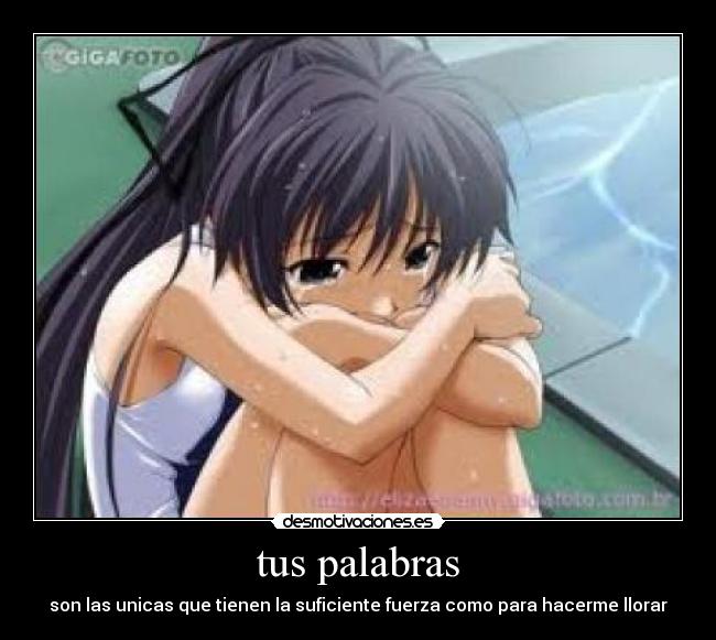 tus palabras -