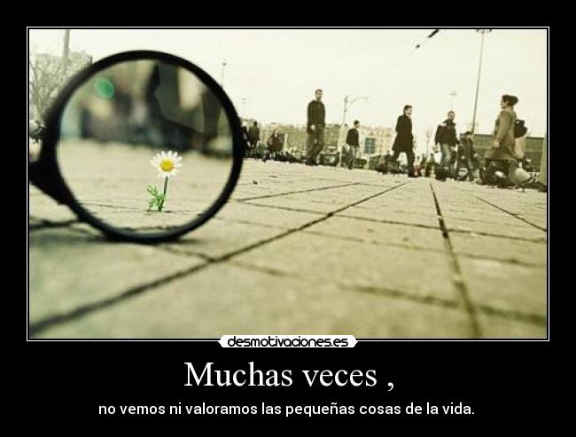 Muchas veces , -
