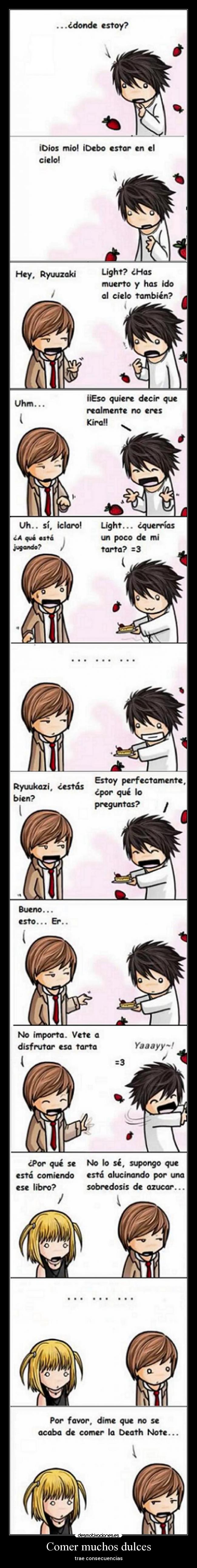 Comer muchos dulces -