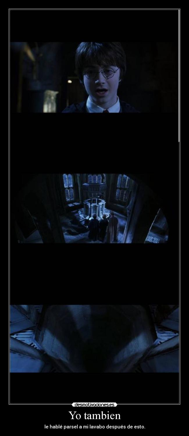 Yo tambien - le hablé parsel a mi lavabo después de esto.