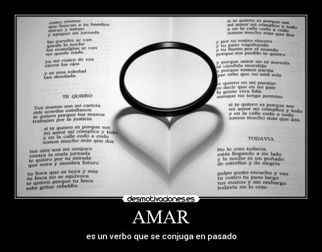 AMAR - es un verbo que se conjuga en pasado