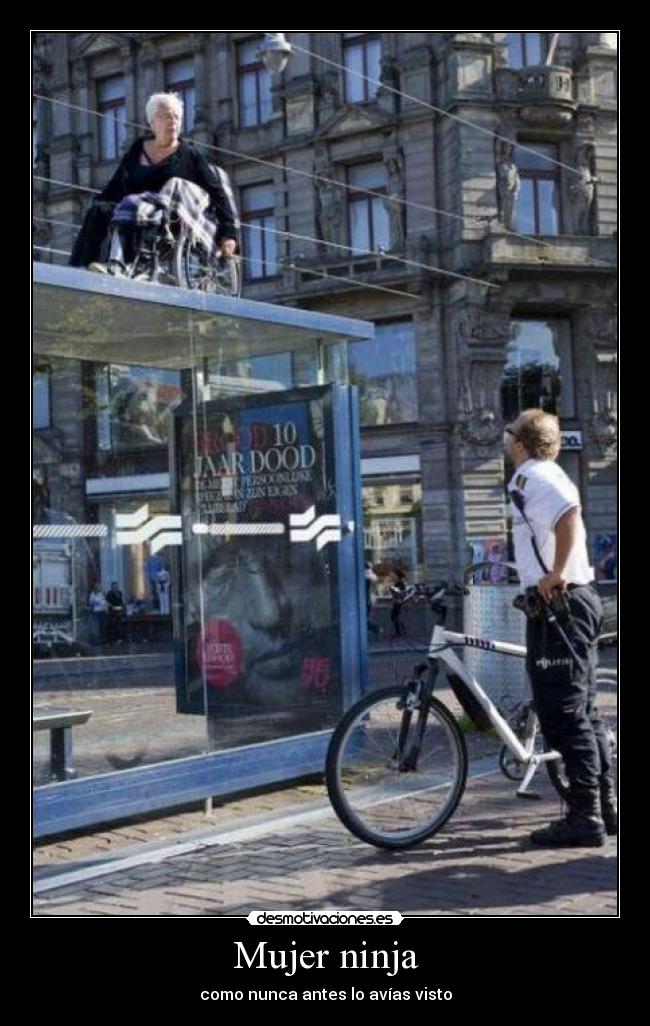 Mujer ninja - como nunca antes lo avías visto