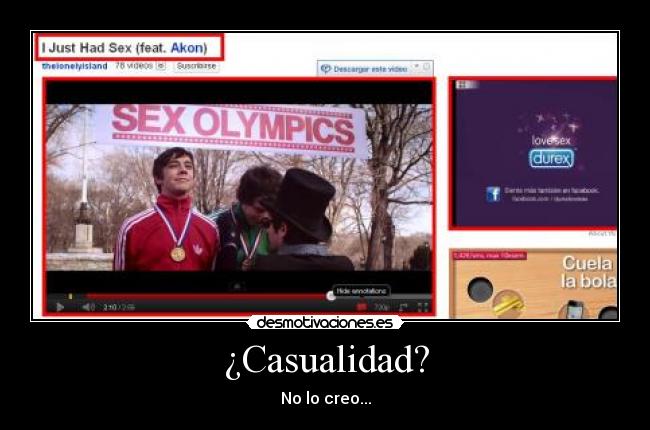 ¿Casualidad? -