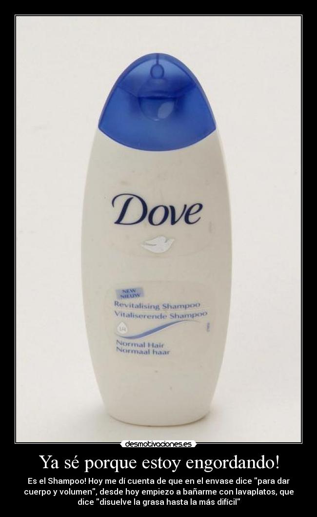 Ya sé porque estoy engordando! - 