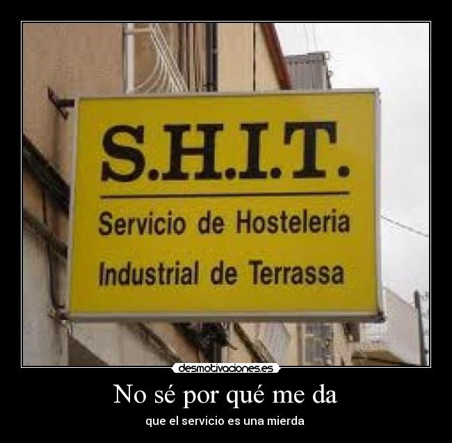 No sé por qué me da - 