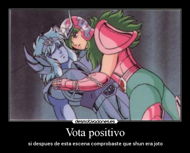 carteles shun saint seiya hyoga desmotivaciones