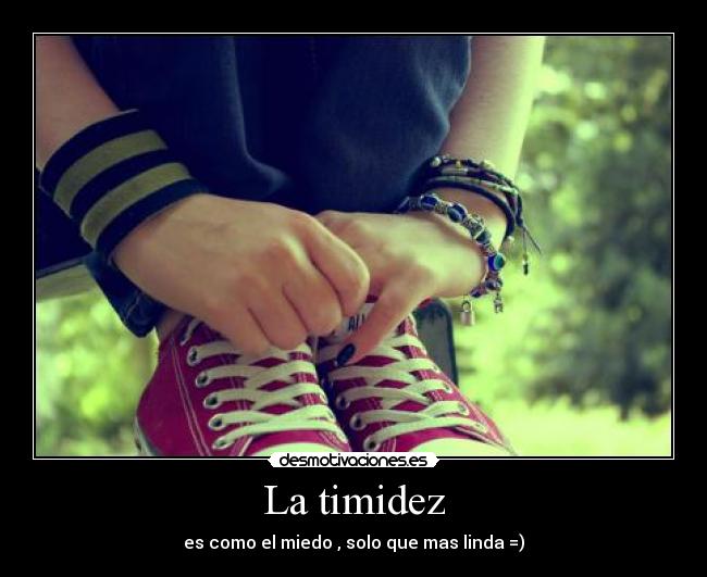 La timidez -