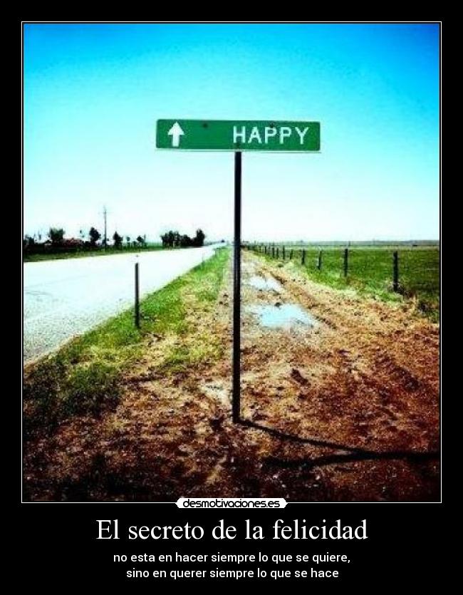 El secreto de la felicidad -